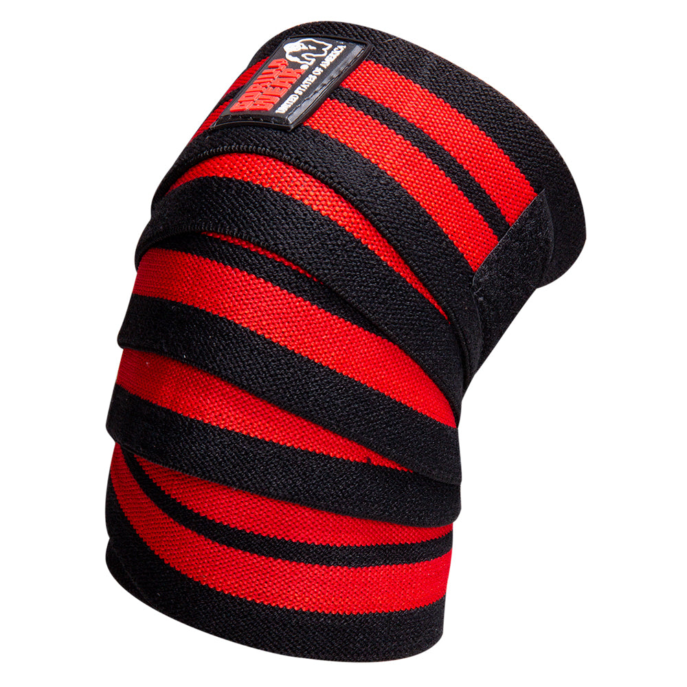 Knee Wraps - Black/Red - 200CM