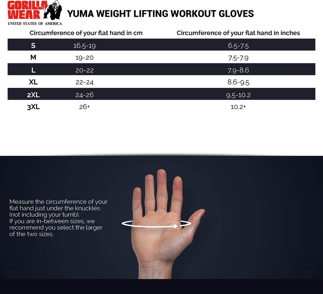 Yuma Weight Lifting Workout Gloves - Black/Gray